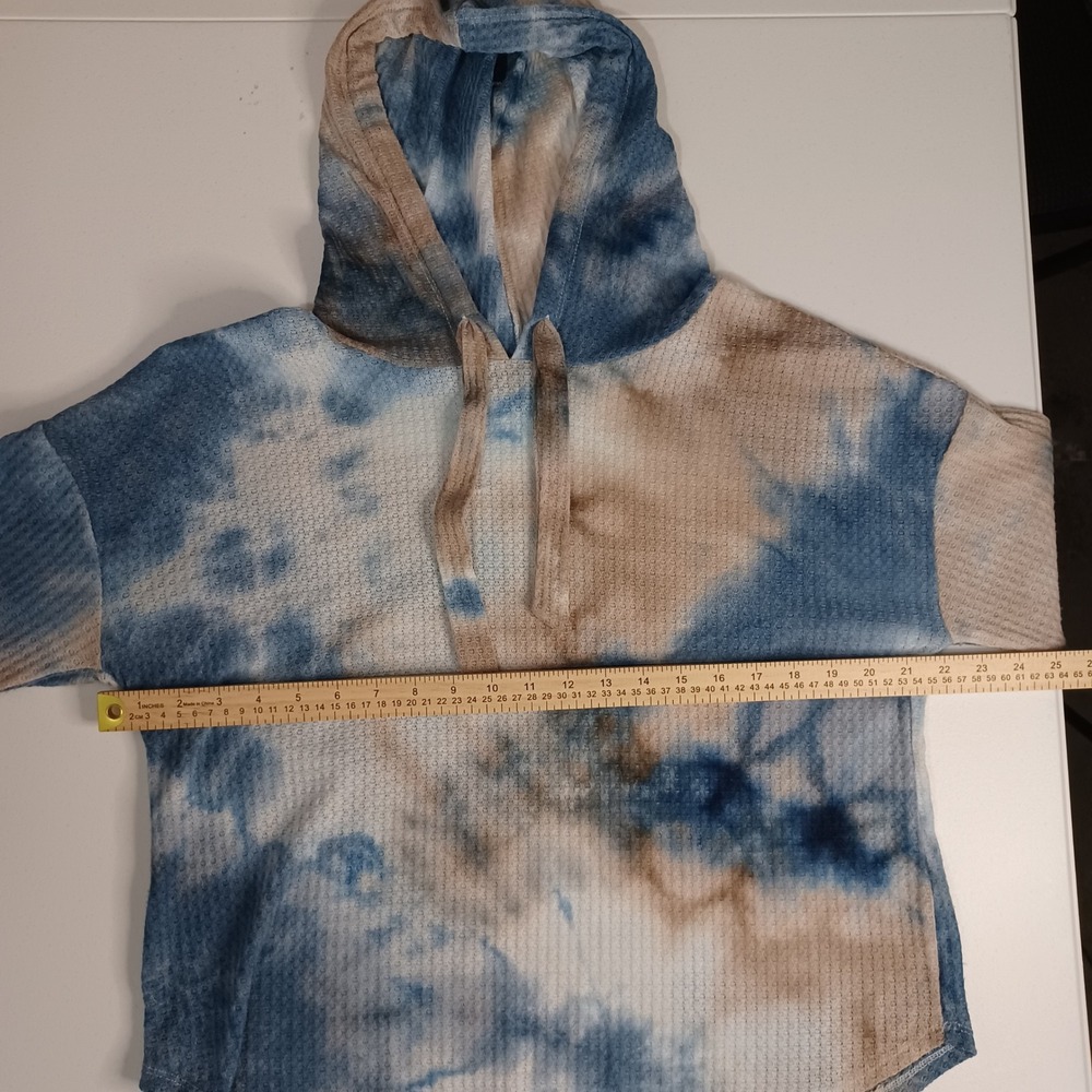 Women's‎ Belle by Belldini Lightweight Tye Dye Long Sleeve Hoodie Size Medium - Picture 5 of 11